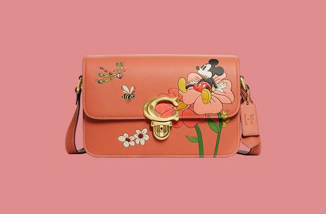 DISNEY X COACH ストゥディオ ショルダー   ミッキー\u0026フラワー