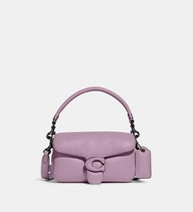 purple pillow tabby shoulder bag