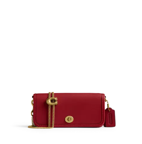 coach mini crossbody bag in red