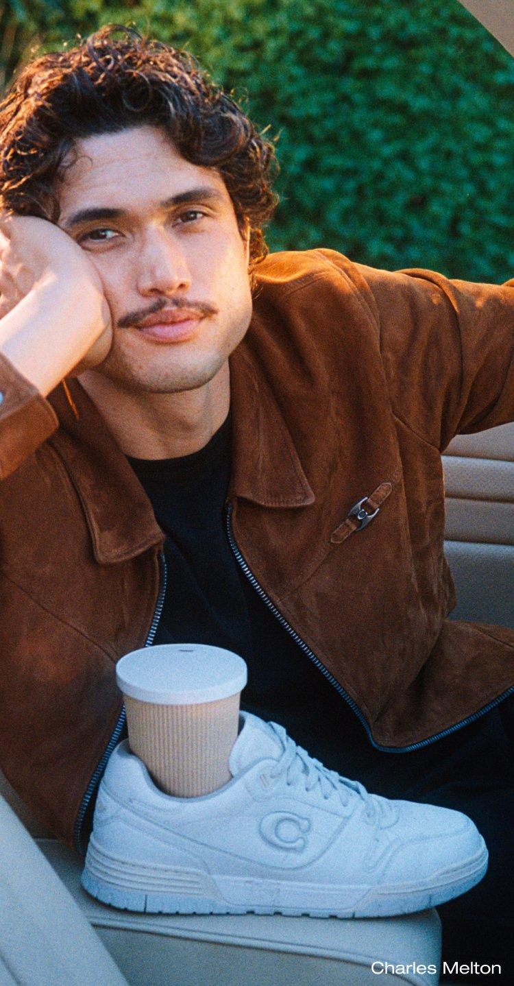 COACH ミニボストンバッグ シグネチャー ゴールド ヘリテージ