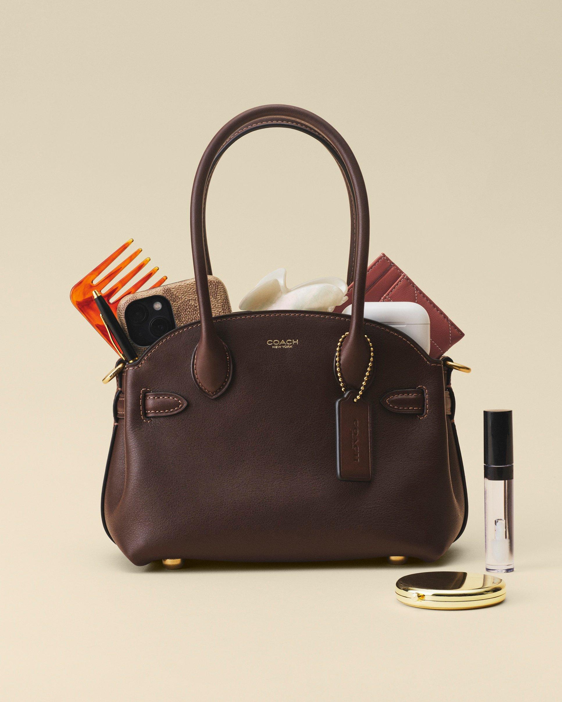 Top-handle bag with essentials