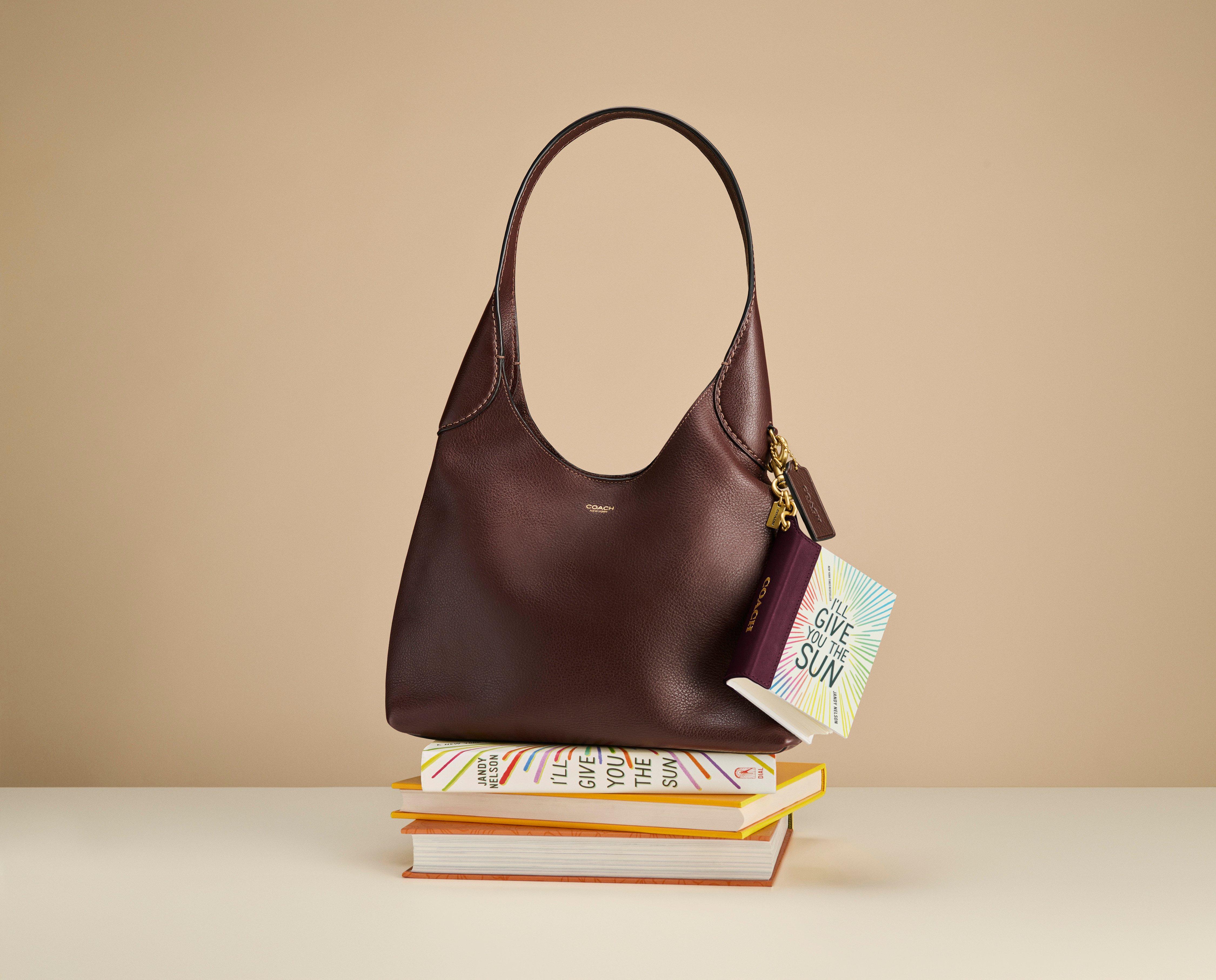 Bag styled with a book for summer reading
