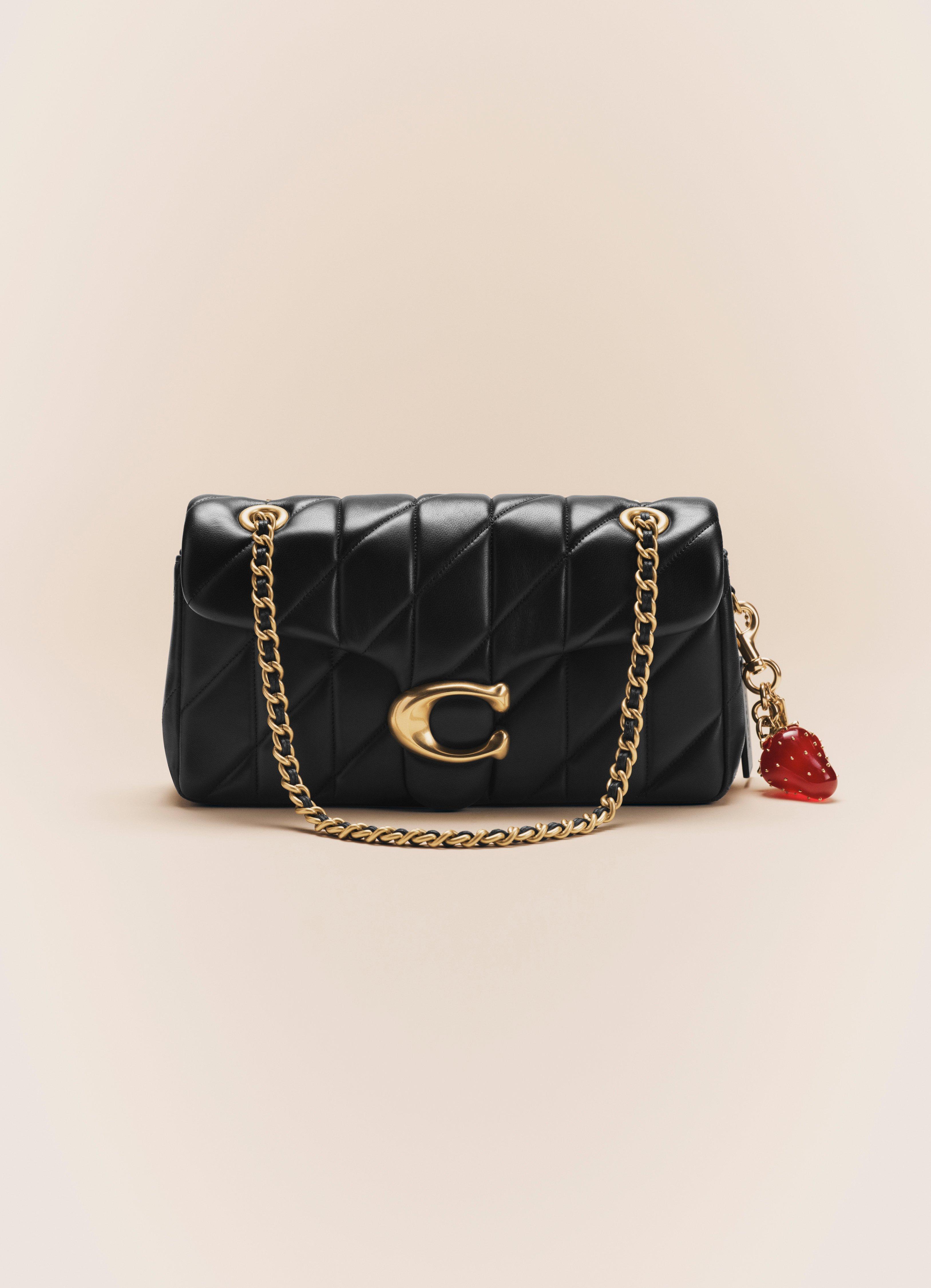 Bag styled with a variety of bag charms