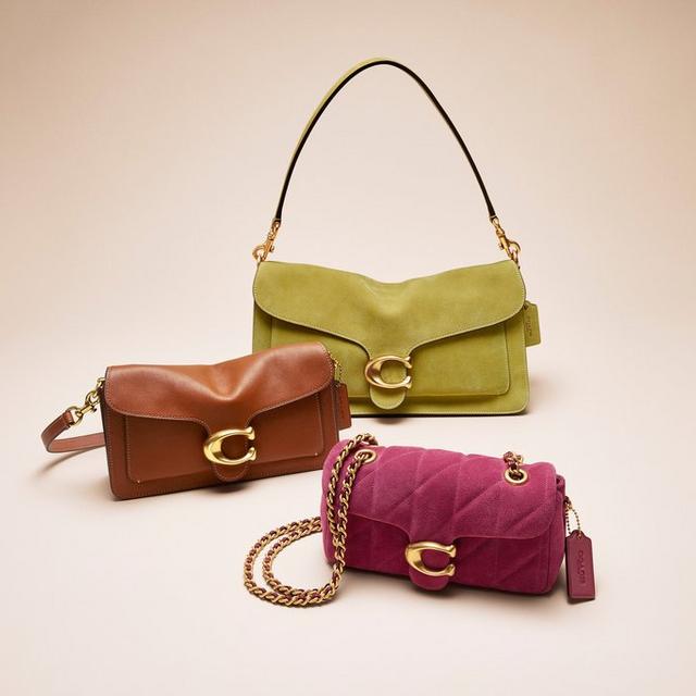 Coach Tabby bags in leather, suede and quilted suede
