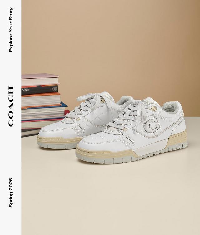 Coach ExploreYourStory White SohoSneaker and Books