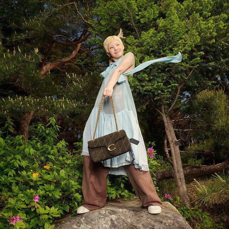 Coach ReviveYourCourage Soyeon QuiltedSuedeTabby26