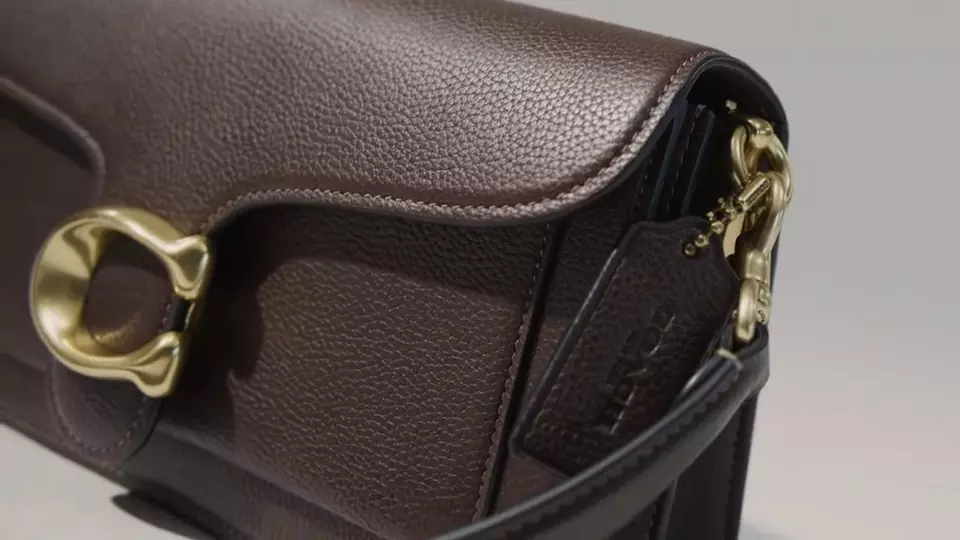 COACH /タビークロスボディリストレットショルダーバッグ　紫 COACH ブティック【SALE】タビー リストレット クロスボディ