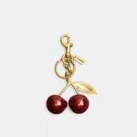 cherry gold bag charm